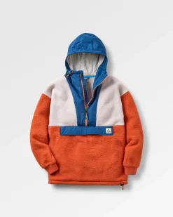 Maren 1/2 Zip Recyceltes Sherpa-Fleece - Gebranntes Orange