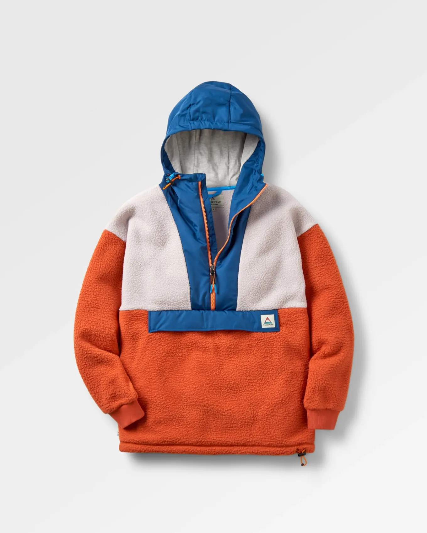 Maren 1/2 Zip Recyceltes Sherpa-Fleece - Gebranntes Orange