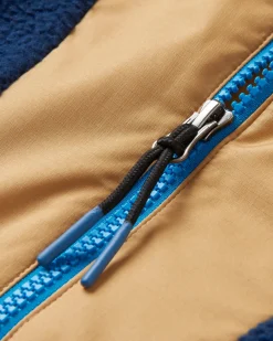 Maren 1/2 Zip Recyceltes Sherpa-Fleece - Eichelhäherblau