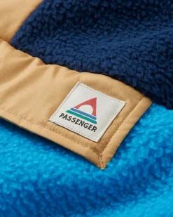 Maren 1/2 Zip Recyceltes Sherpa-Fleece - Eichelhäherblau