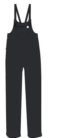 Meadows 2.0 Bio-Baumwoll-Cord-Latzhosen - Schwarz