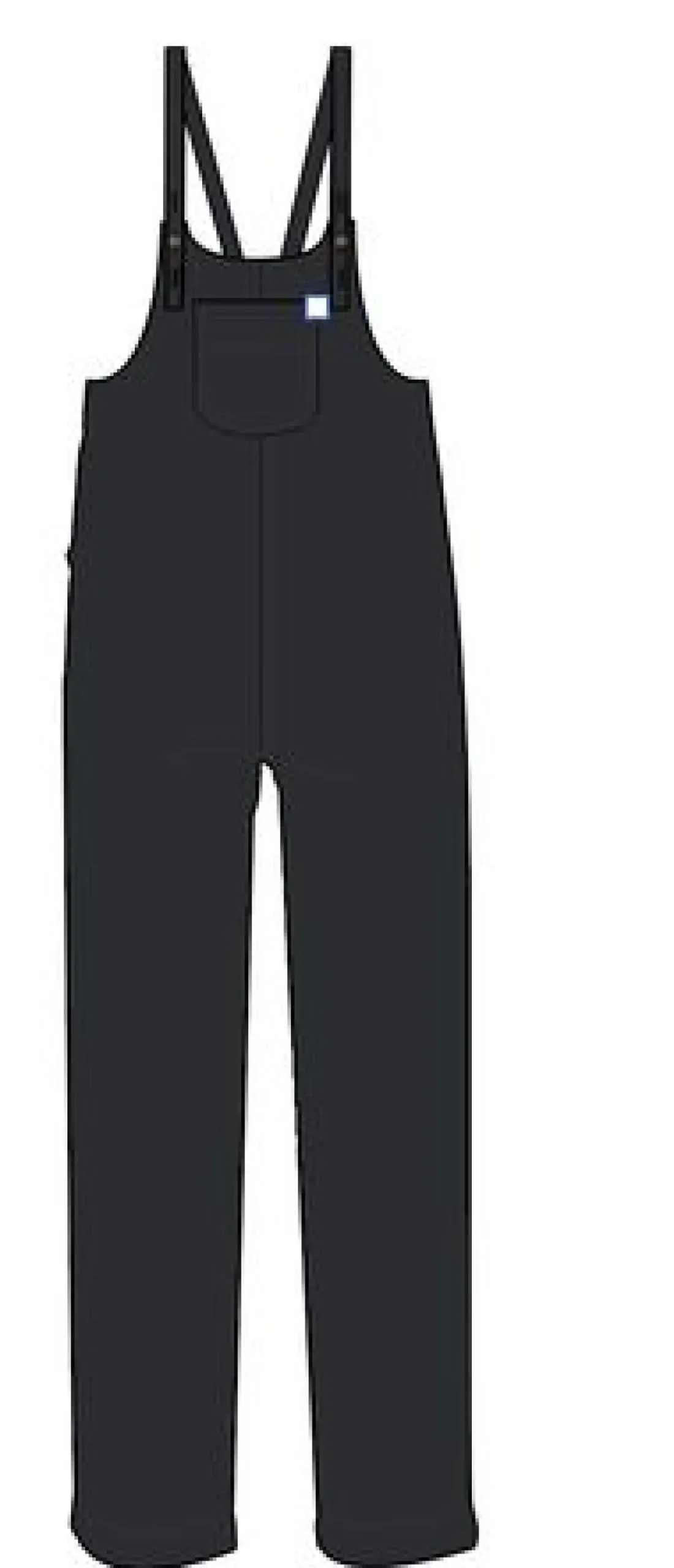 Meadows 2.0 Bio-Baumwoll-Cord-Latzhosen - Schwarz