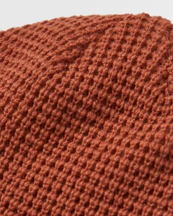 Moss Doppelschicht Recycelte Waffel-Beanie - Gebrannter Ton