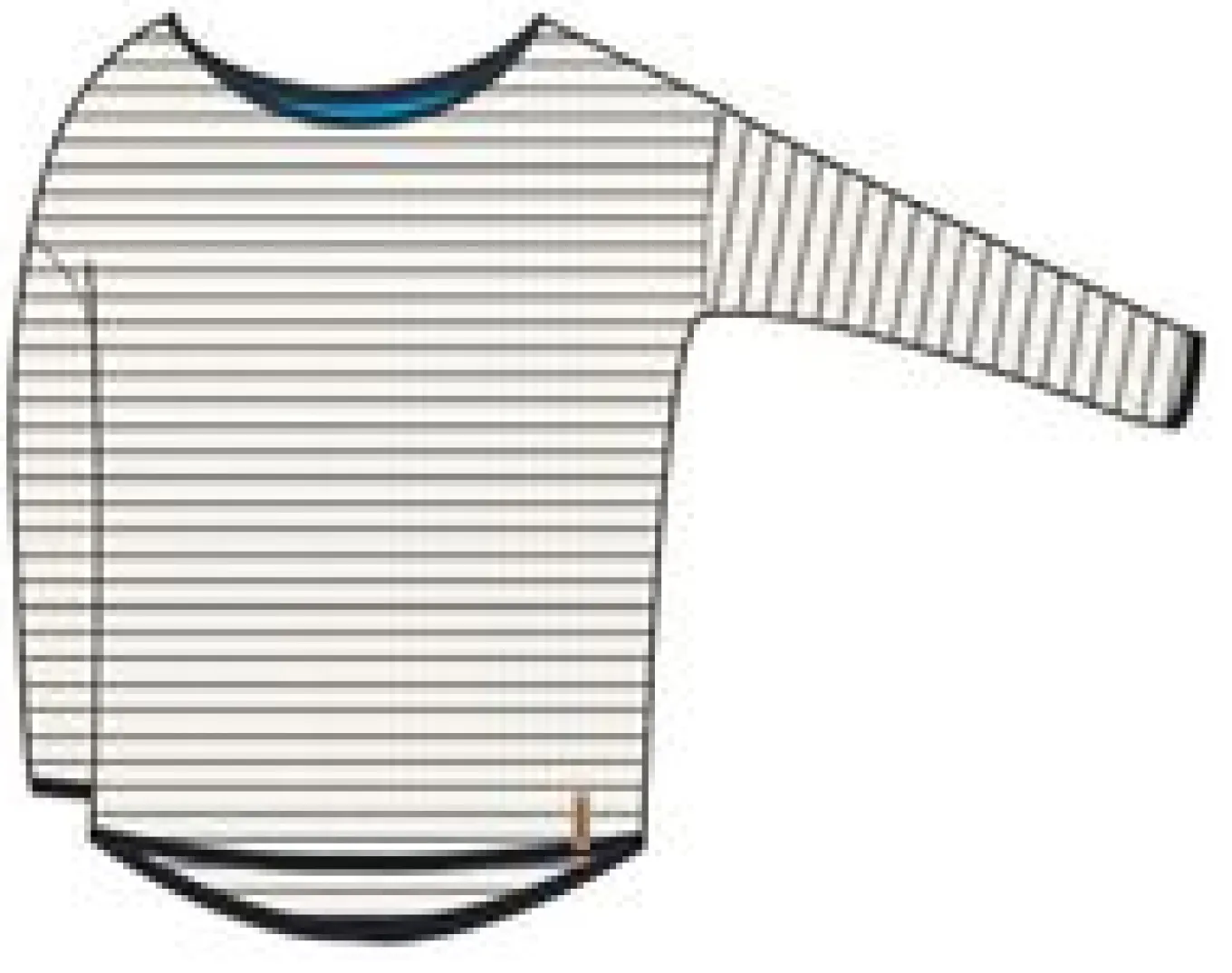 Muir Bio-Strickpullover - Off White Streifen