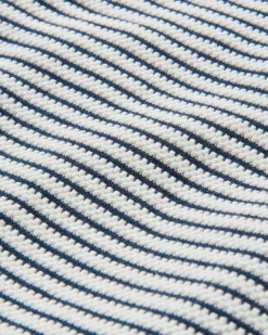 Muir Bio-Strickpullover - Off White Streifen