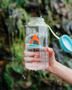 Nalgene 1L Weithals-Wasserflasche - Klar - Klar