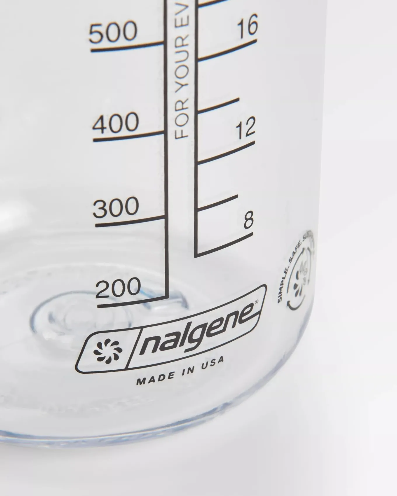 Nalgene 1L Weithals-Wasserflasche - Klar - Klar
