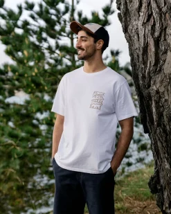 Nature recyceltes Baumwoll-T-Shirt - Weiß