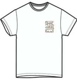 Nature recyceltes Baumwoll-T-Shirt - Weiß