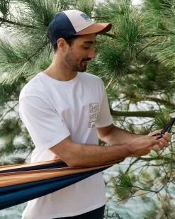Nature recyceltes Baumwoll-T-Shirt - Weiß