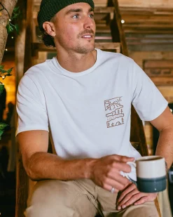 Nature recyceltes Baumwoll-T-Shirt - Weiß