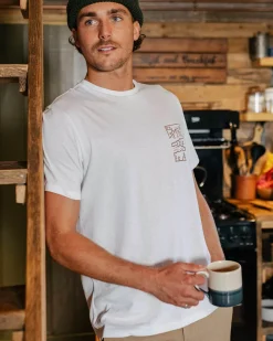 Nature recyceltes Baumwoll-T-Shirt - Weiß