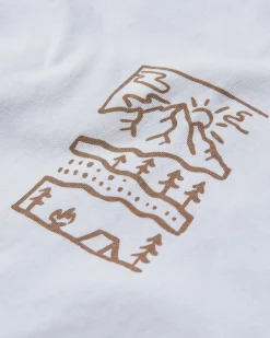Nature recyceltes Baumwoll-T-Shirt - Weiß