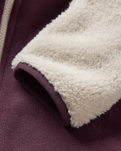 Nestling Recyceltes Polar-gefütterte Sherpa-Fleece - Tief Pflaume