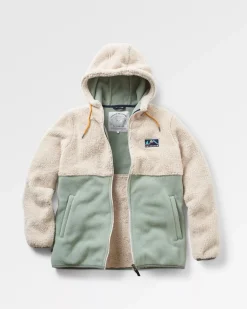 Nestling Sherpa Kapuzen-Fleece - Vintage-Weiß