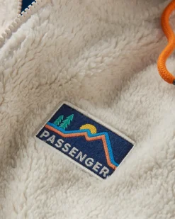 Nestling Sherpa Kapuzen-Fleece - Gezeitenblau