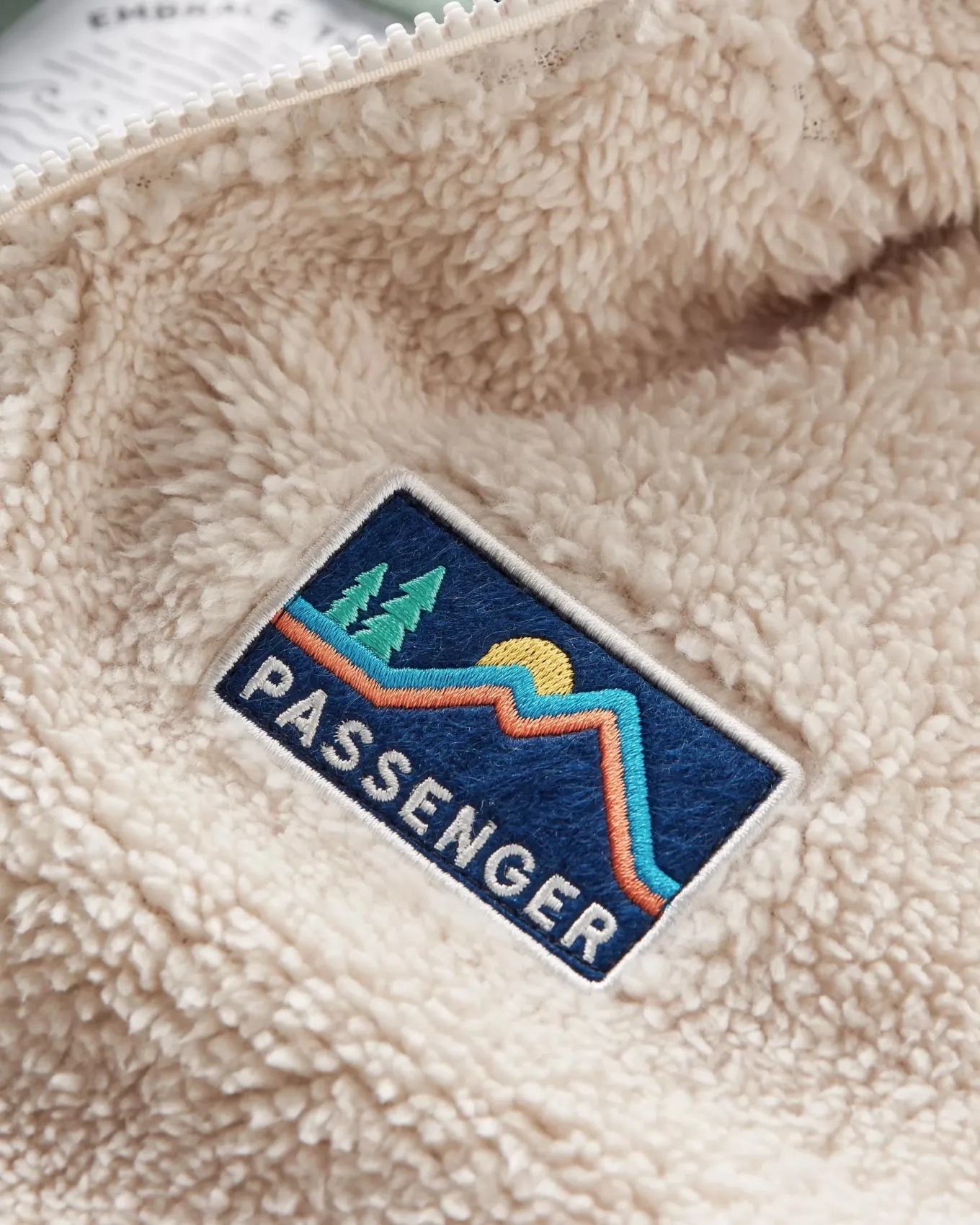Nestling Sherpa Kapuzen-Fleece - Vintage-Weiß