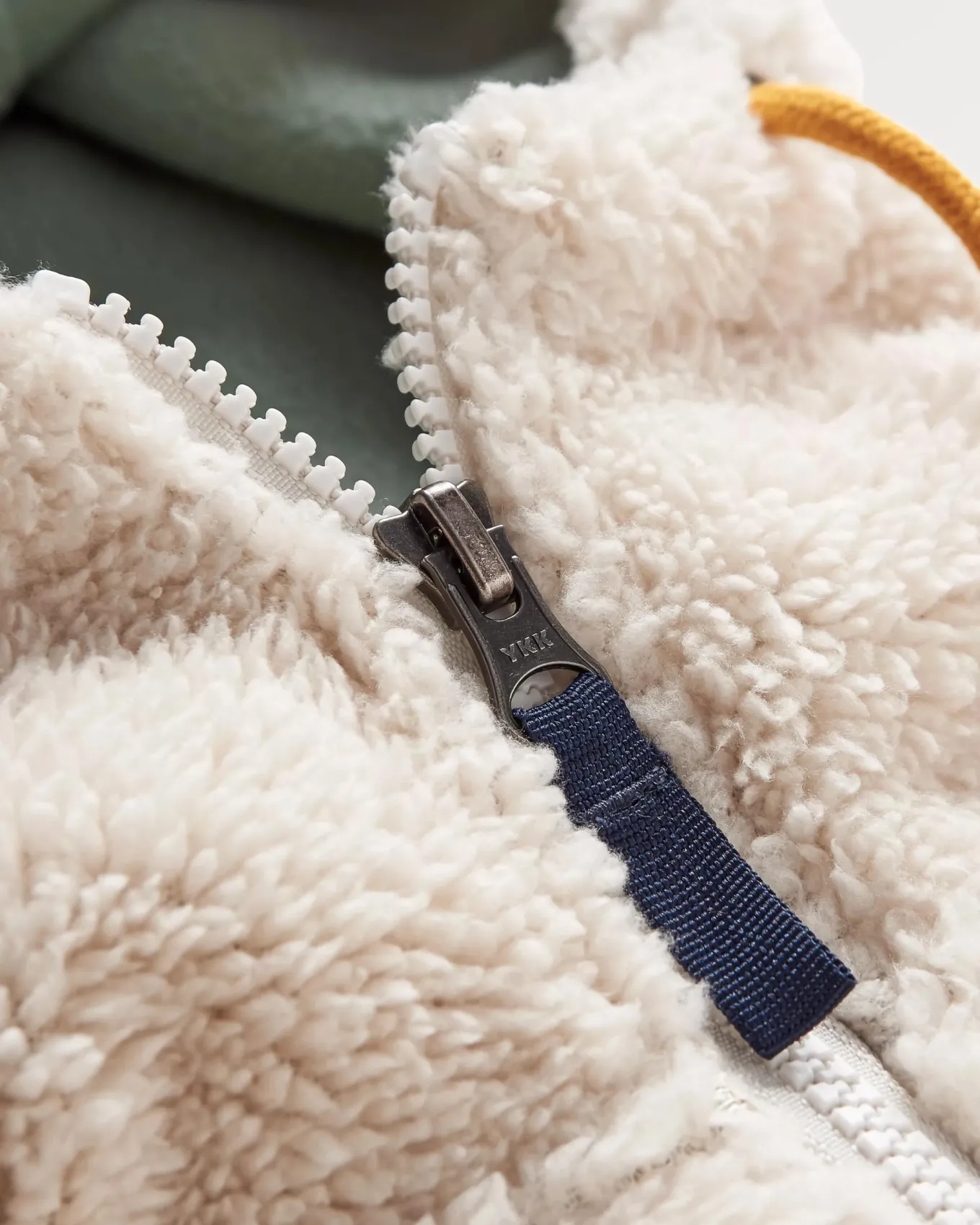 Nestling Sherpa Kapuzen-Fleece - Vintage-Weiß