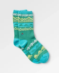 Nettle Organische Gemusterte Socken - Arktis