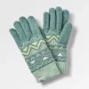 Nettle Recycelte Gestrickte Handschuhe - Regenwald