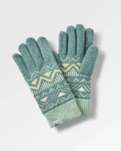Nettle Recycelte Gestrickte Handschuhe - Regenwald