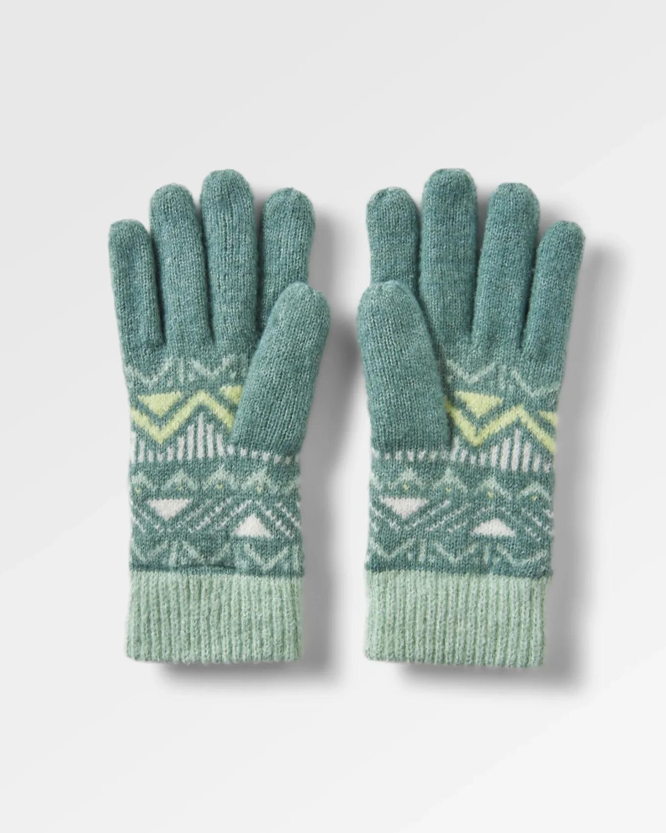 Nettle Recycelte Gestrickte Handschuhe - Regenwald