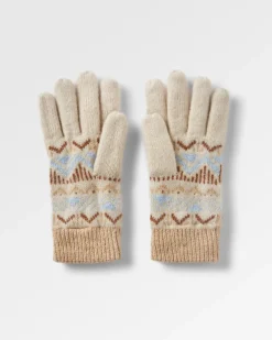 Nettle Recycelte Gestrickte Handschuhe - Birke