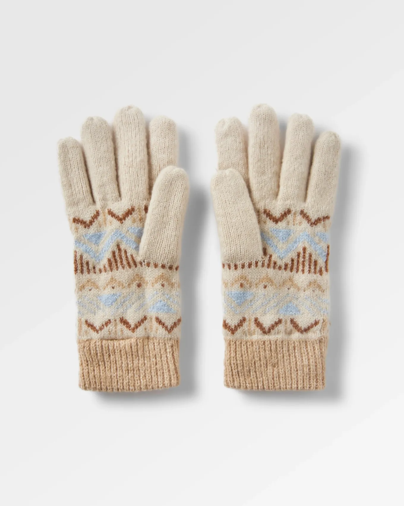 Nettle Recycelte Gestrickte Handschuhe - Birke