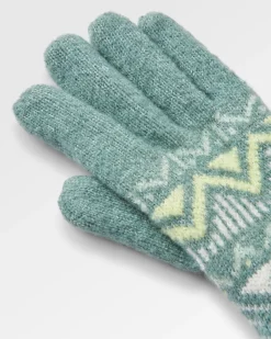 Nettle Recycelte Gestrickte Handschuhe - Regenwald