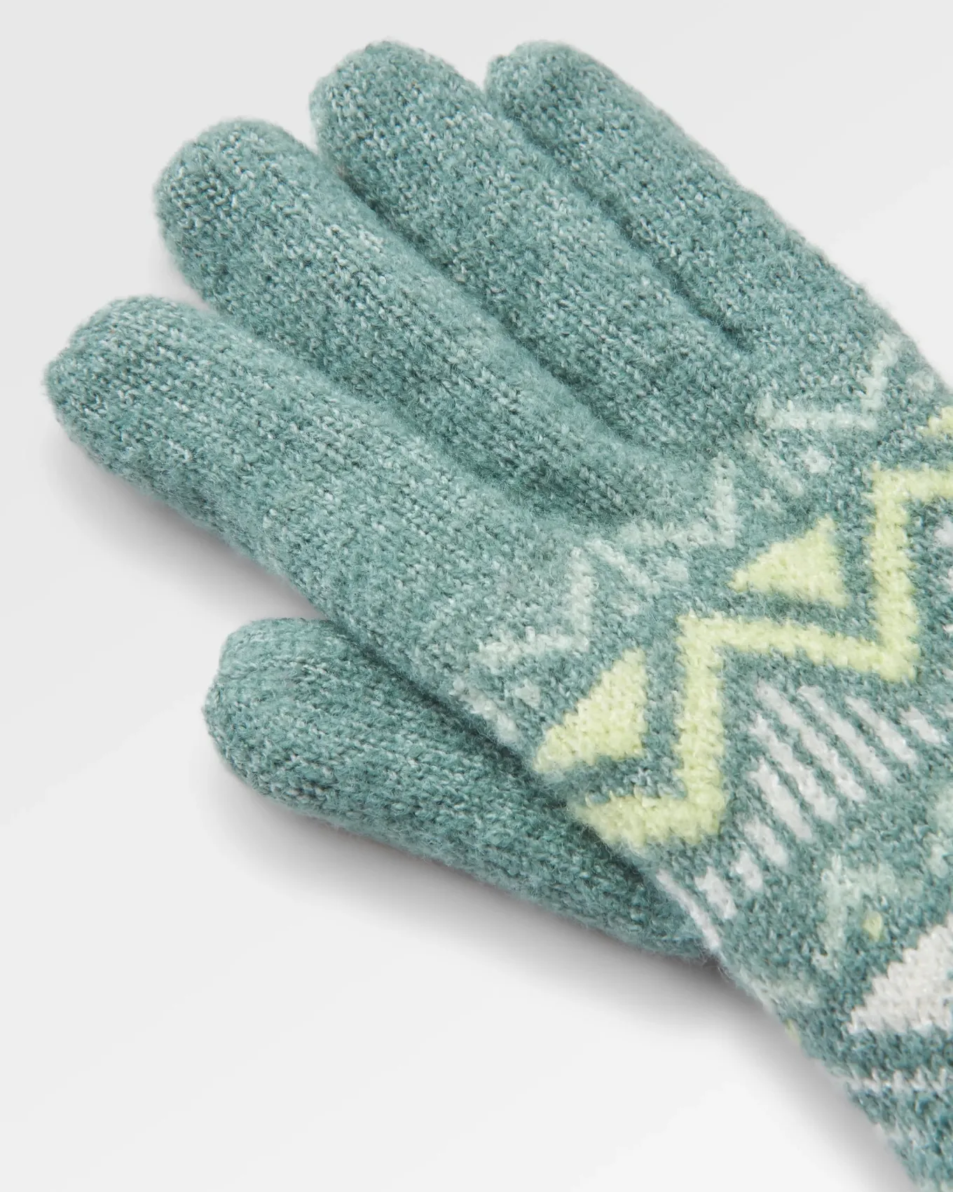 Nettle Recycelte Gestrickte Handschuhe - Regenwald