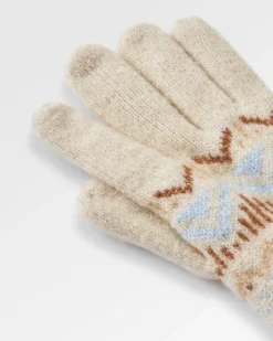 Nettle Recycelte Gestrickte Handschuhe - Birke