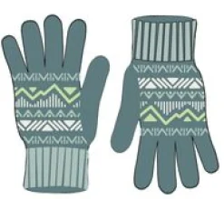 Nettle Recycelte Gestrickte Handschuhe - Regenwald