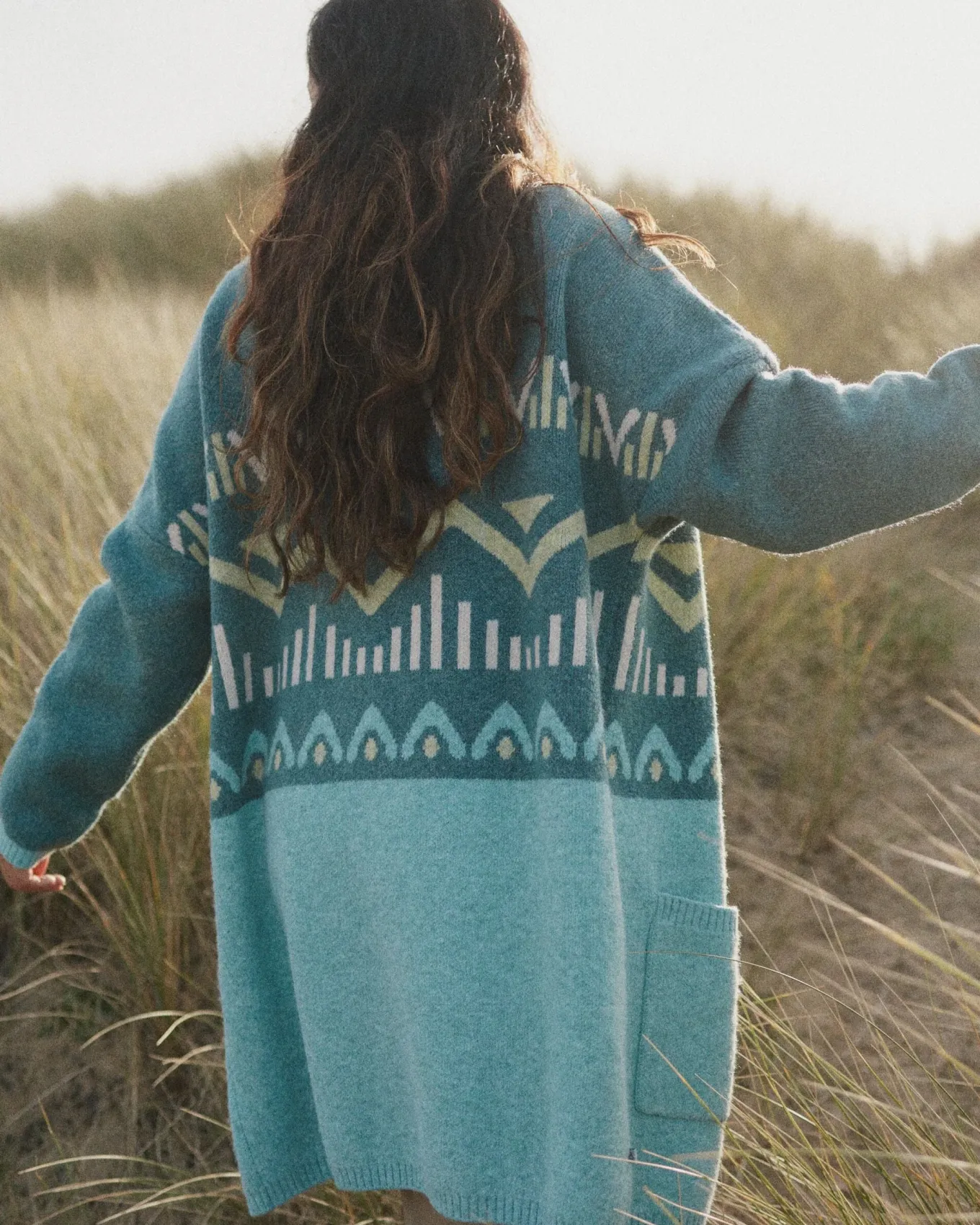 Nettle Recycelte Strickjacke - Arktis