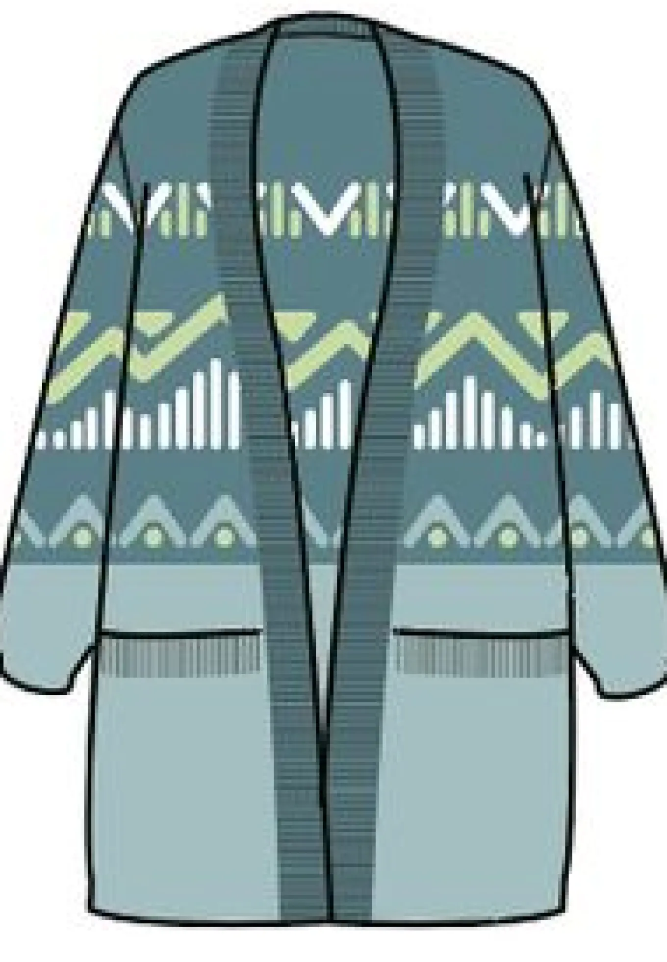 Nettle Recycelte Strickjacke - Arktis