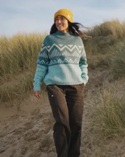 Nettle Recycelter Gestrickter Pullover - Arktis