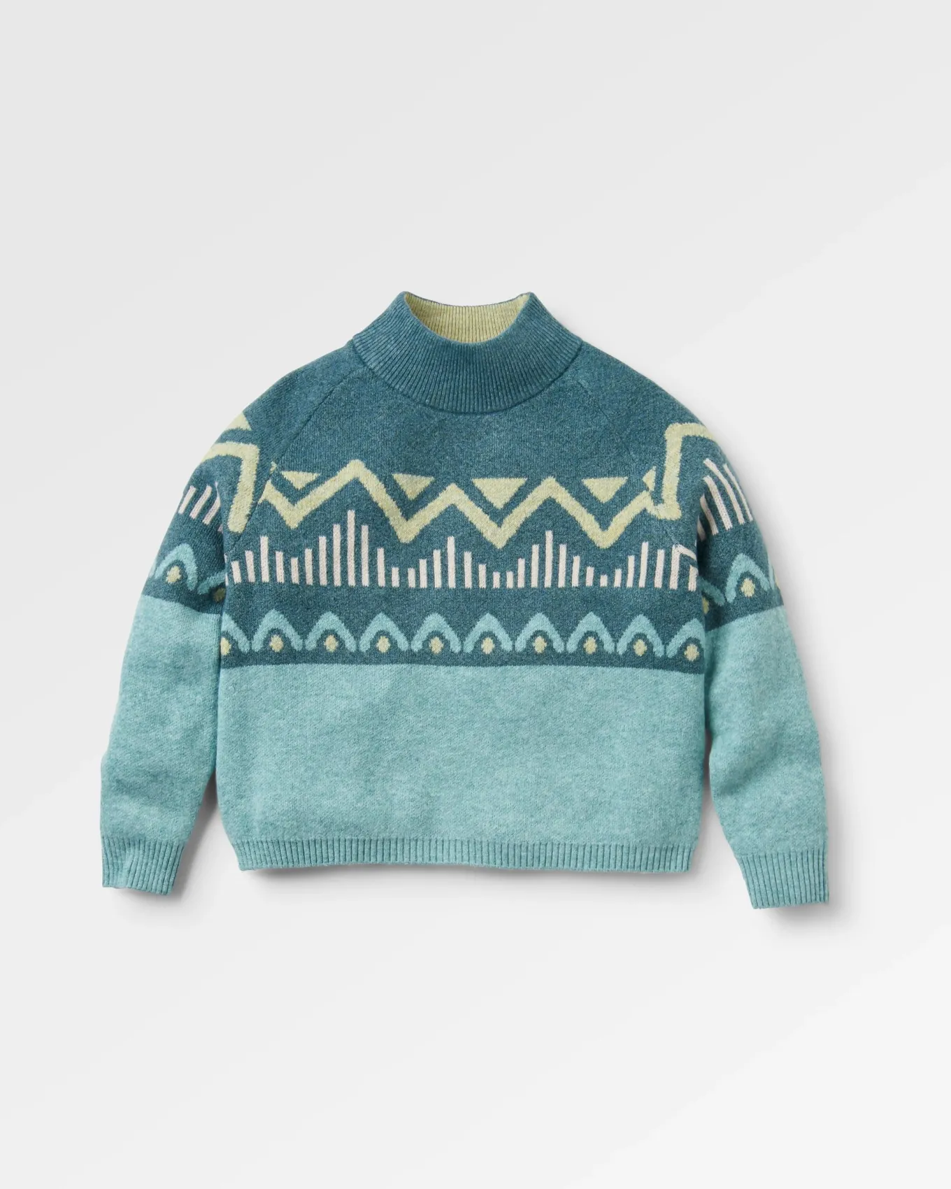 Nettle Recycelter Gestrickter Pullover - Arktis