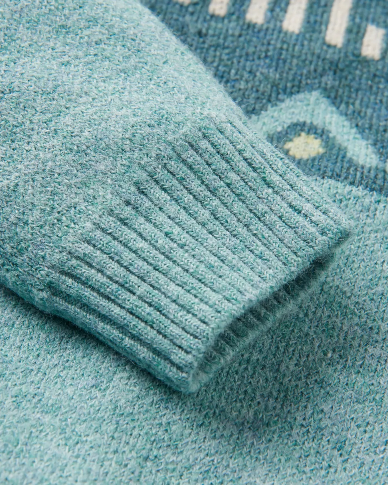 Nettle Recycelter Gestrickter Pullover - Arktis