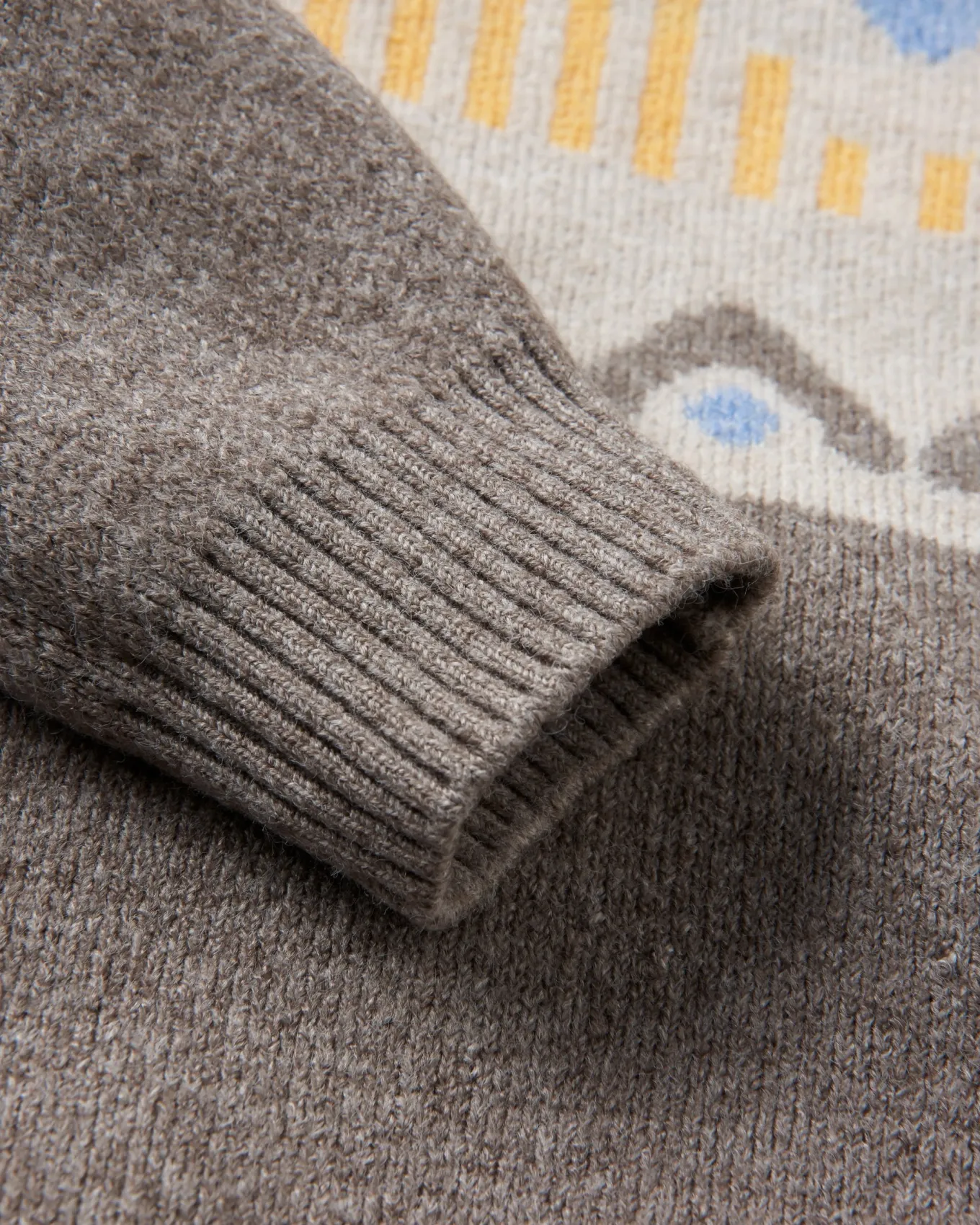 Nettle Recycelter Gestrickter Pullover - Birke