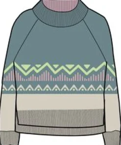 Nettle Recycelter Gestrickter Pullover - Arktis