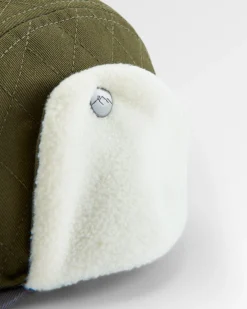 Nightfall Recycelte Polar Fleece Gefütterte Mütze - Staubiges Olivengrün