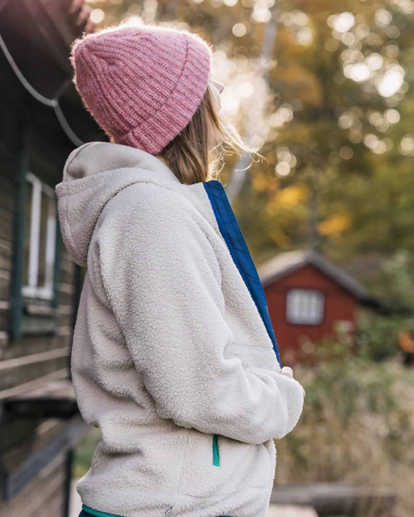 Nordküste 2.0 Full Zip Recyceltes Sherpa-Fleece - Hafermehl
