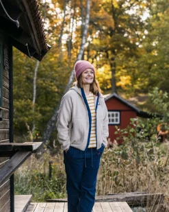 Nordküste 2.0 Full Zip Recyceltes Sherpa-Fleece - Hafermehl