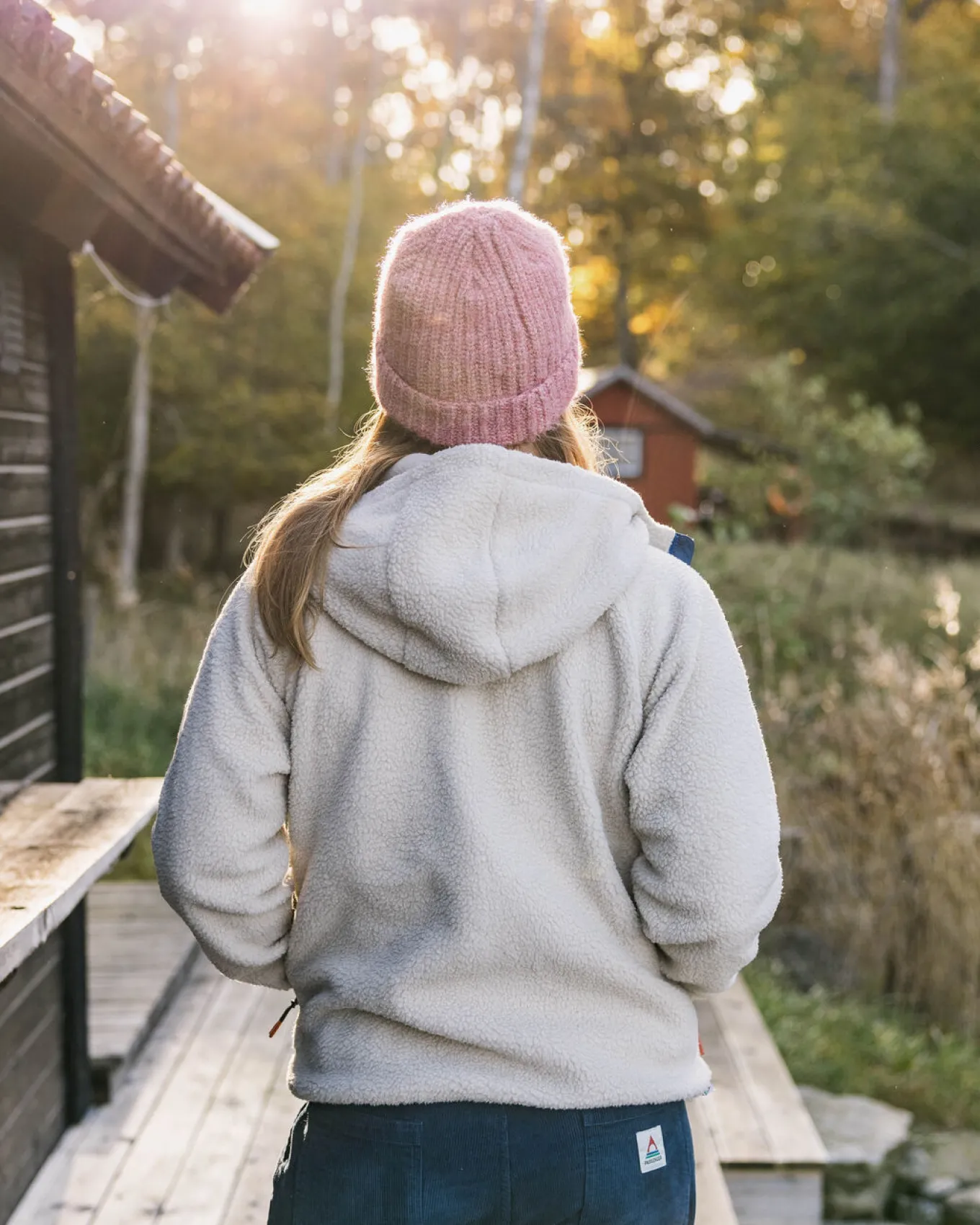 Nordküste 2.0 Full Zip Recyceltes Sherpa-Fleece - Hafermehl
