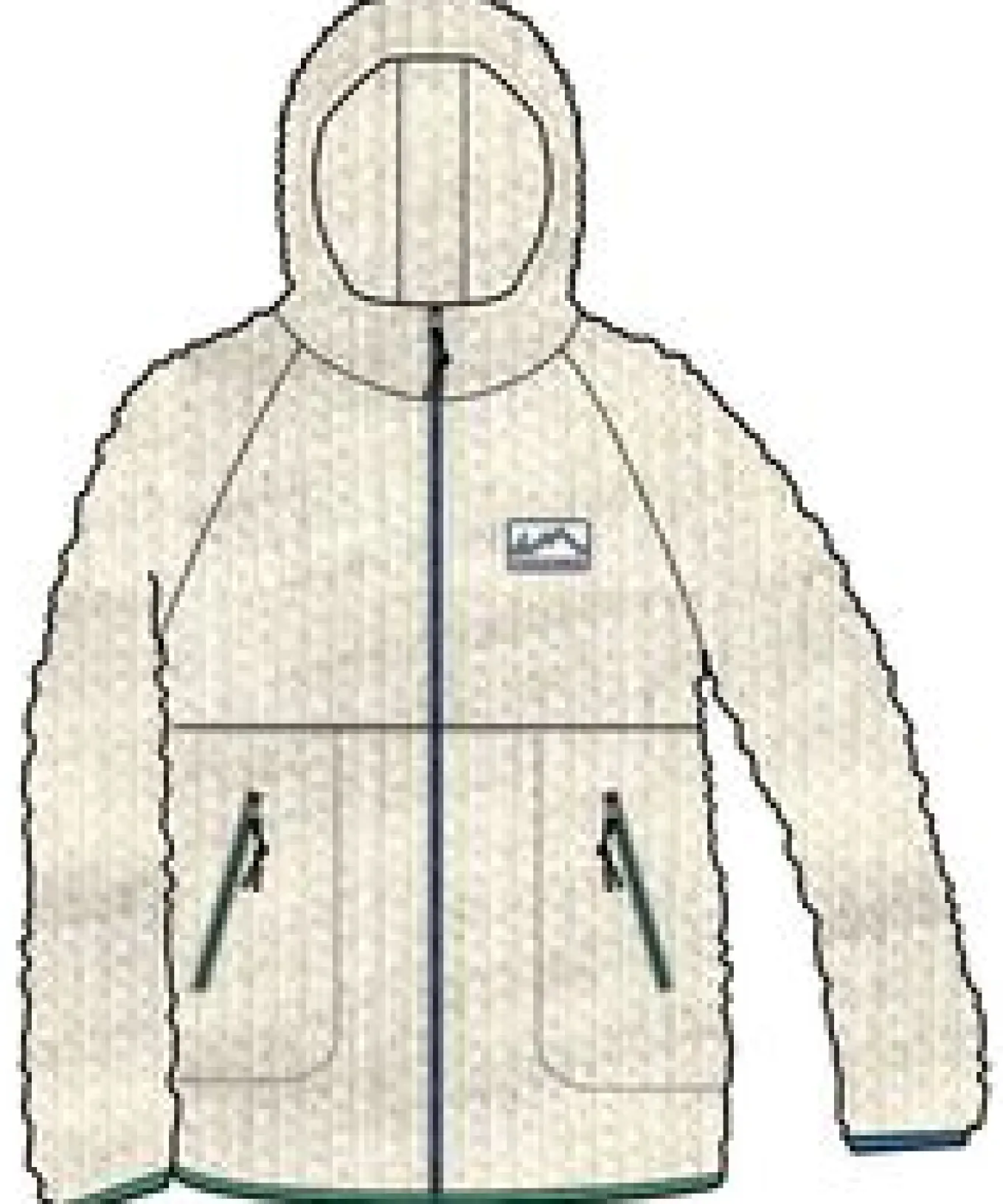 Nordküste 2.0 Full Zip Recyceltes Sherpa-Fleece - Hafermehl