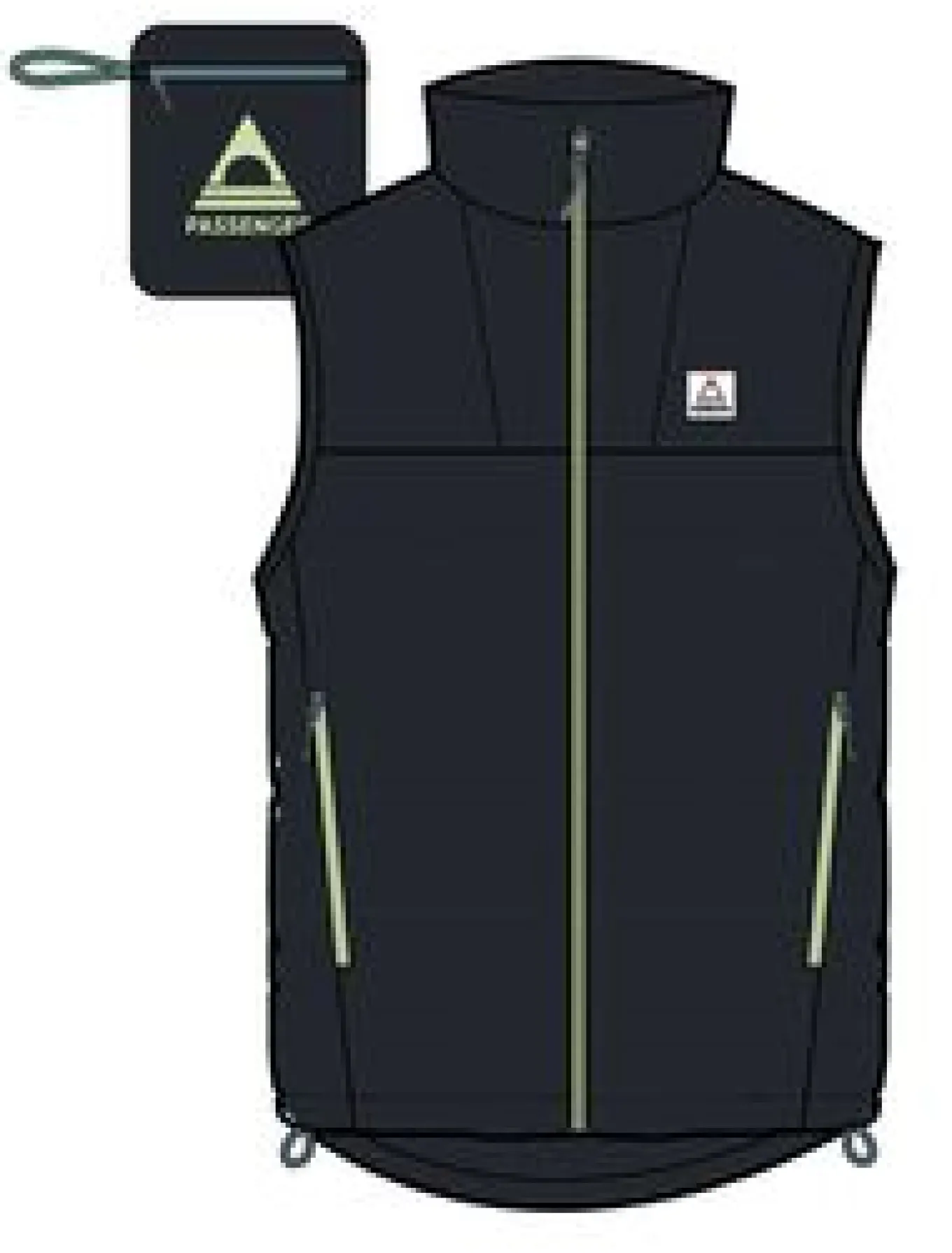 Northstar Daunenweste aus recyceltem Material - Schwarz