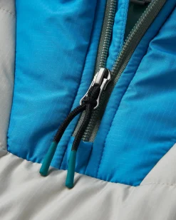 Ocean recycelte isolierte 1/2 Zip Jacke - Kieselgrau