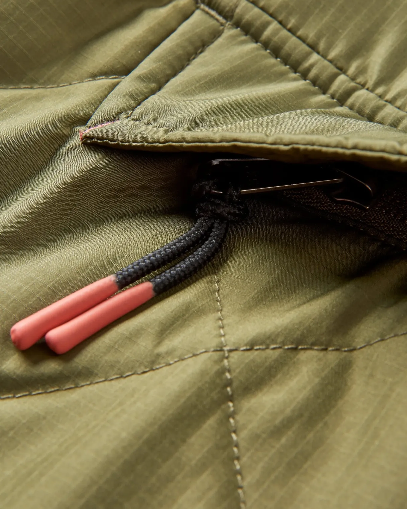 Oceanic Recycled Insulated 1/2 Zip Jacket - Black/Khaki