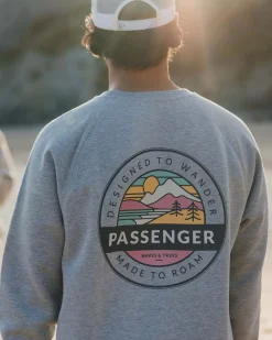 Odyssey Bio-Baumwoll-Sweatshirt - Mittelgrau Meliert