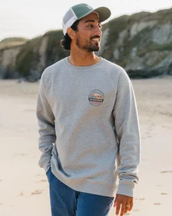 Odyssey Bio-Baumwoll-Sweatshirt - Mittelgrau Meliert