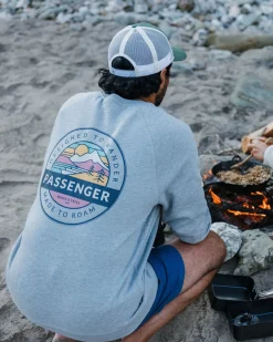 Odyssey Bio-Baumwoll-Sweatshirt - Mittelgrau Meliert